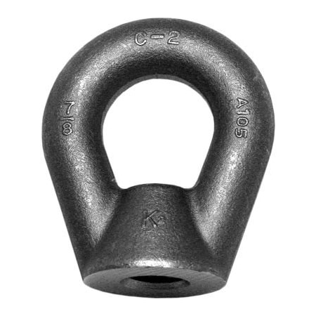 Oval Eye Nut, 1-8 Thread Size, 1-11/16 In Thread Lg, Steel